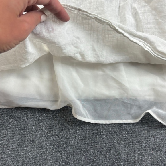 AMERICAN EAGLE Women’s Halter White Midi Summer Dress with Pockets size: Medium - Picture 4 of 10